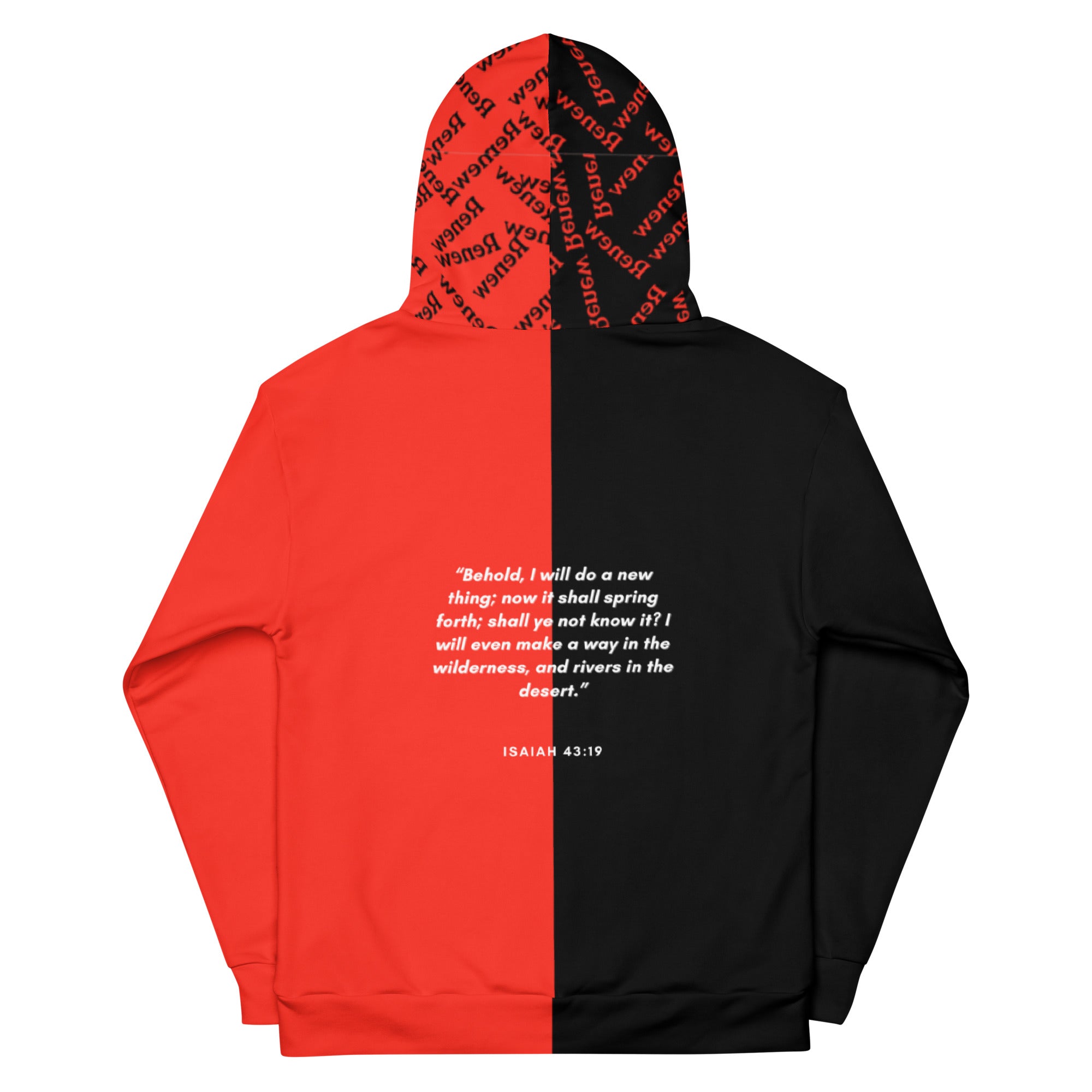 Renew Red and Black Unisex Hoodie