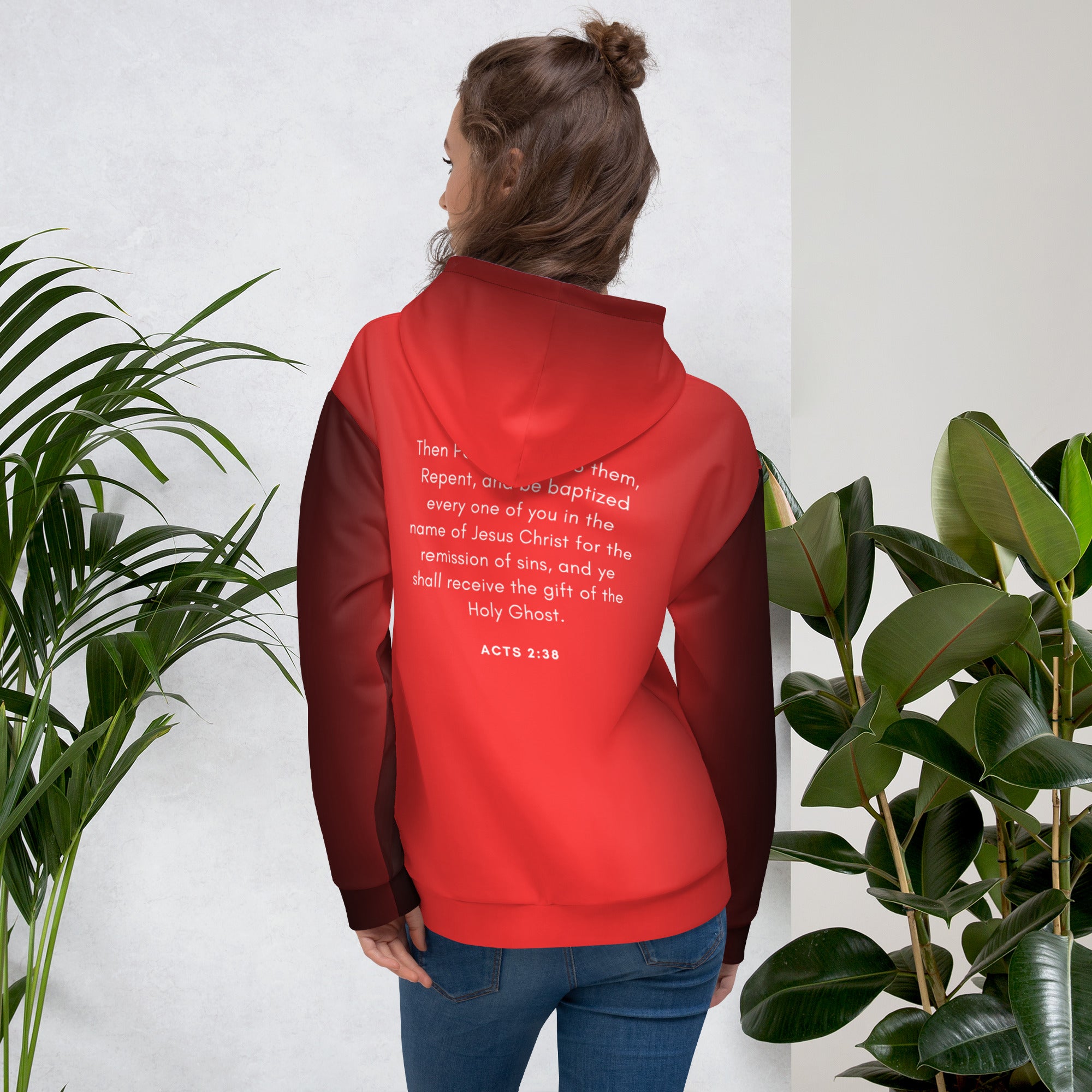 Obey Acts Red Unisex Hoodie