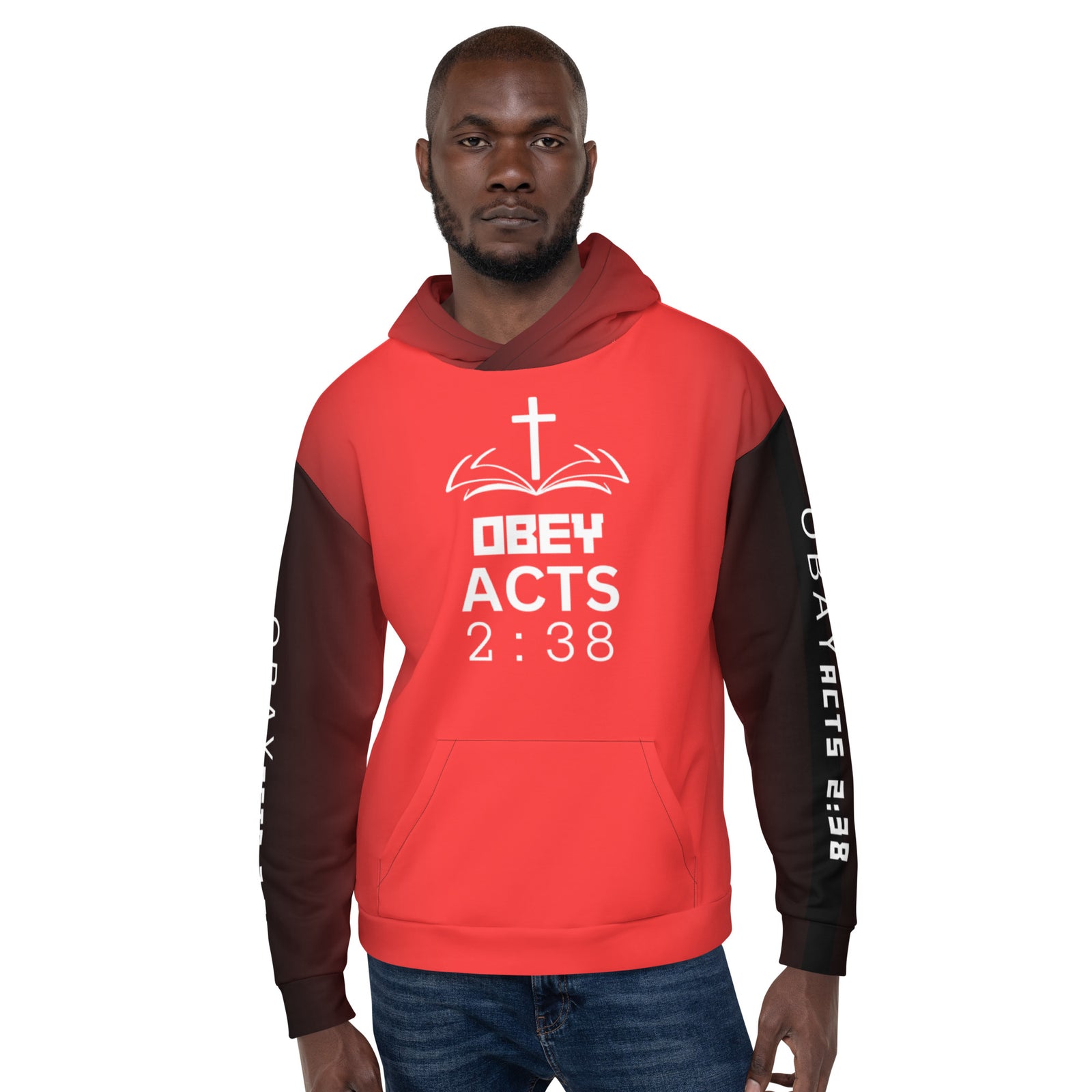 Obey Acts Red Unisex Hoodie
